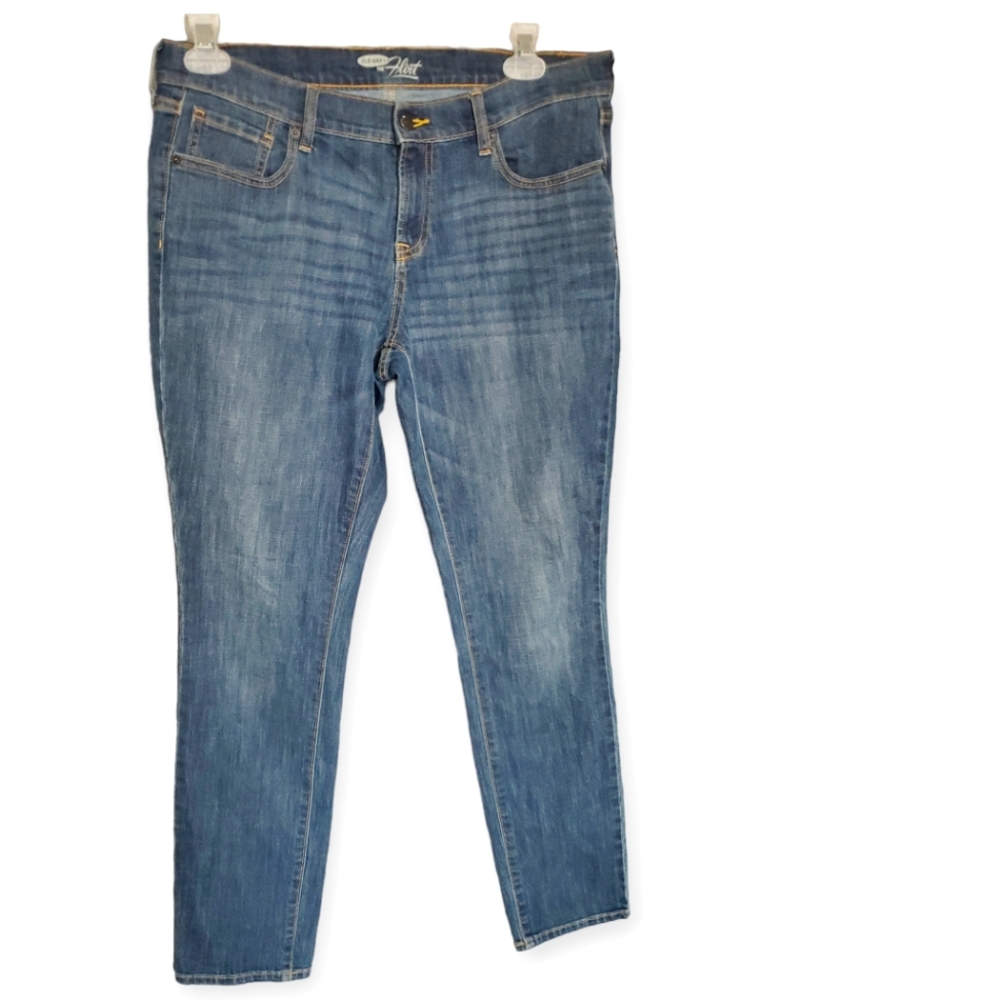 Old Navy flirt sz 12 skinny medium dark wash denim jeans